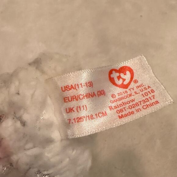 TY Beanie Babies Sequin Poodle Rainbow Slippers sz 11-13 - Picture 6 of 7